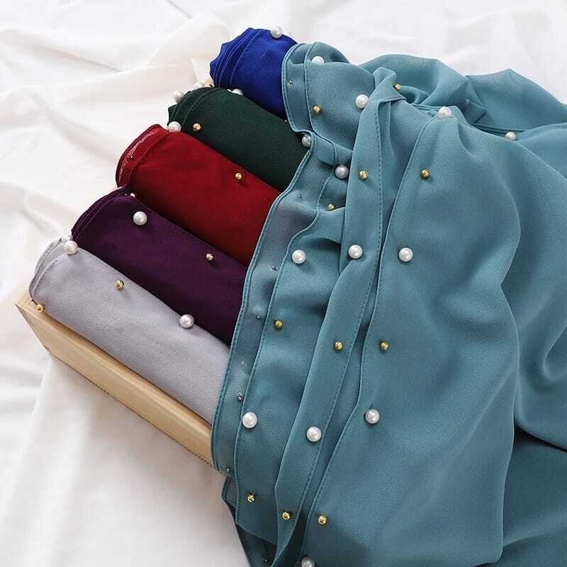 ONE SIDE BEADED SCARF