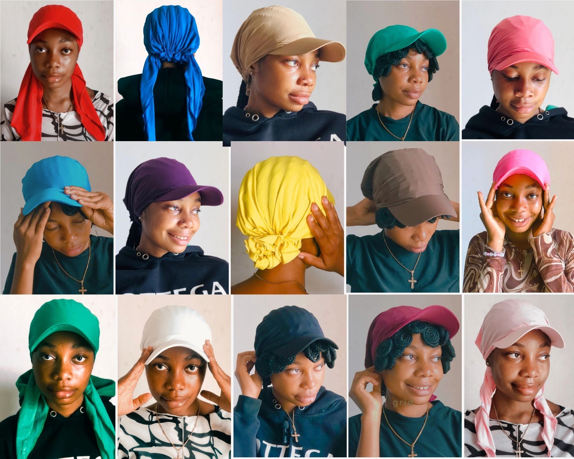 Face Scarf 10-in-1 Bundle - Premium Head Wraps for Women | Baseball cap