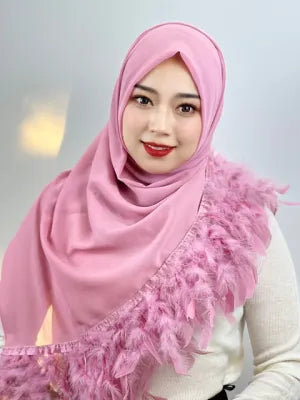 FEATHER SCARF