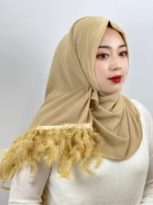 FEATHER SCARF