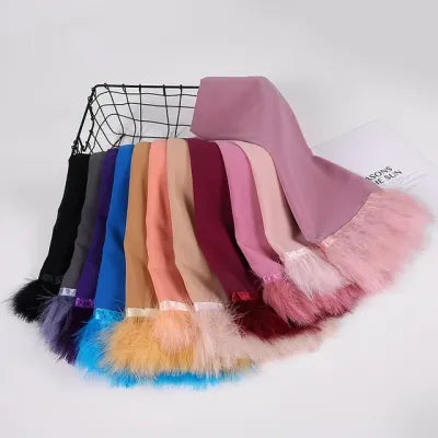 FEATHER SCARF