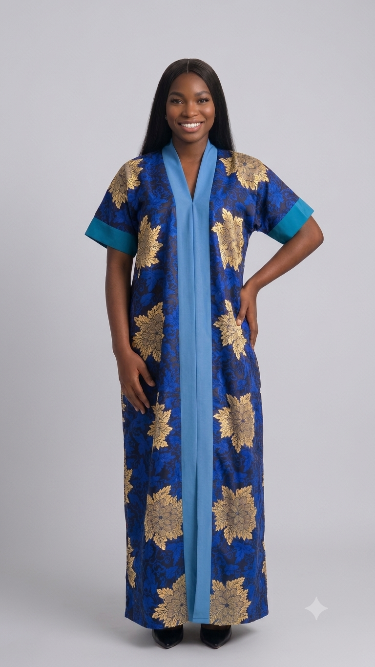 ELEGANT ANKARA BUBU GOWN