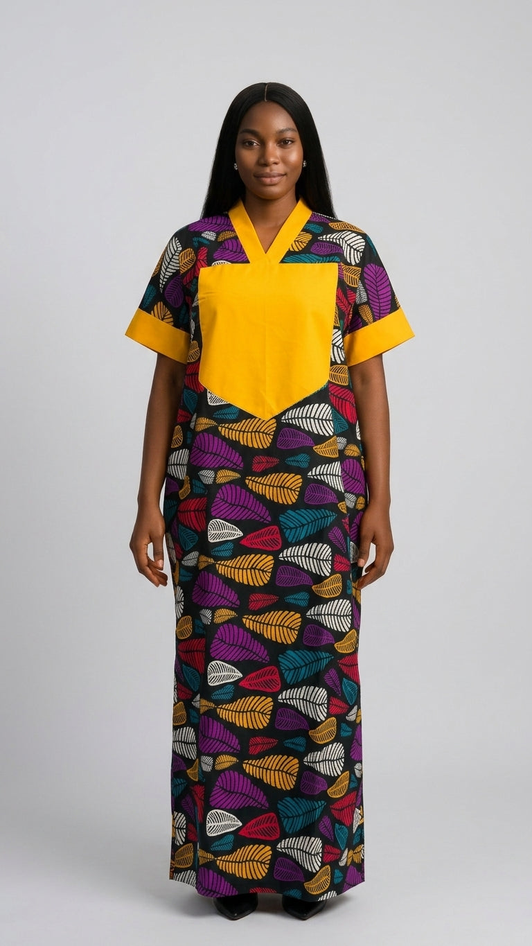 ELEGANT ANKARA BUBU GOWN