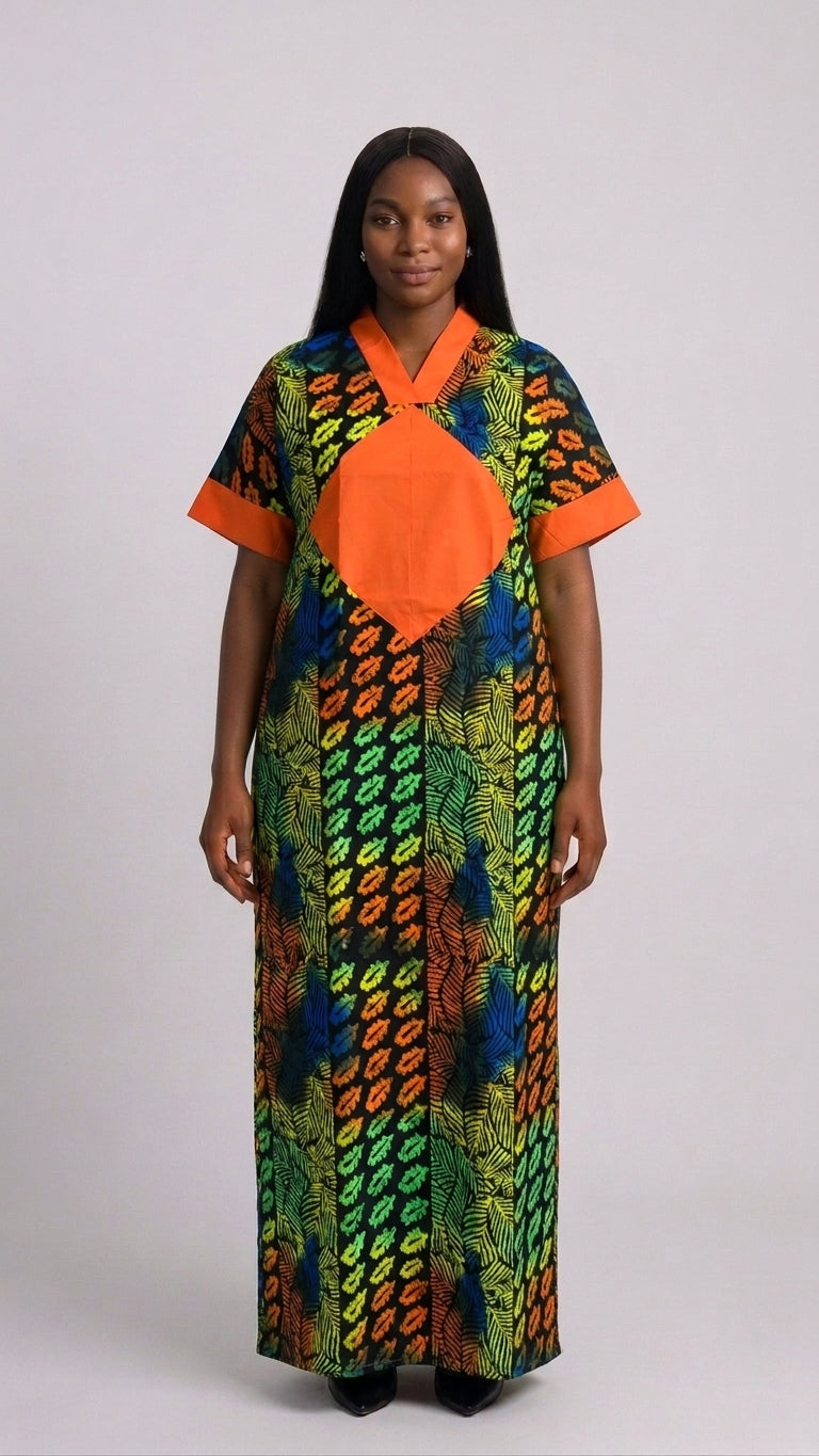 ELEGANT ANKARA BUBU GOWN