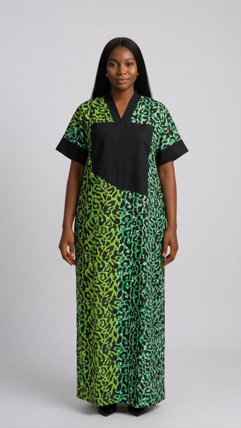 ELEGANT ANKARA BUBU GOWN