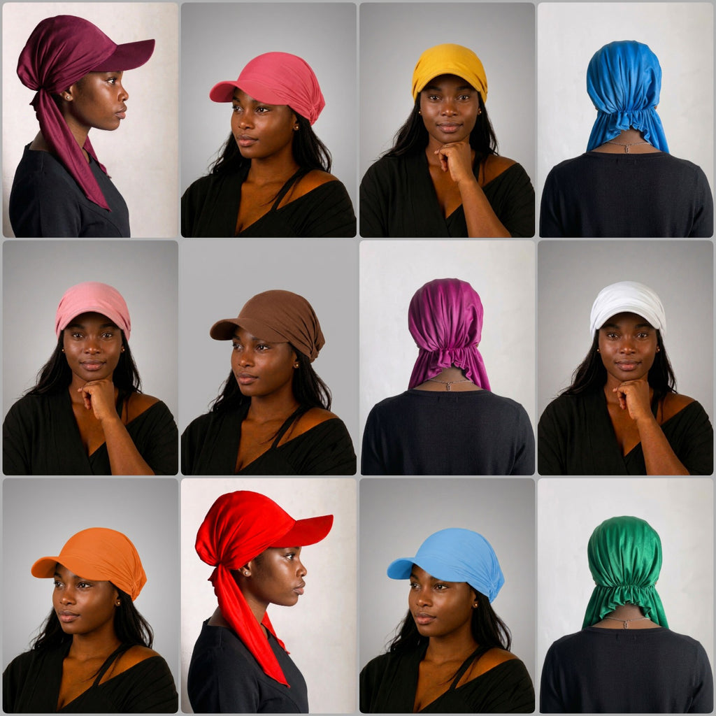 Face Scarf 10-in-1 Bundle - Premium Head Wraps for Women | Baseball cap