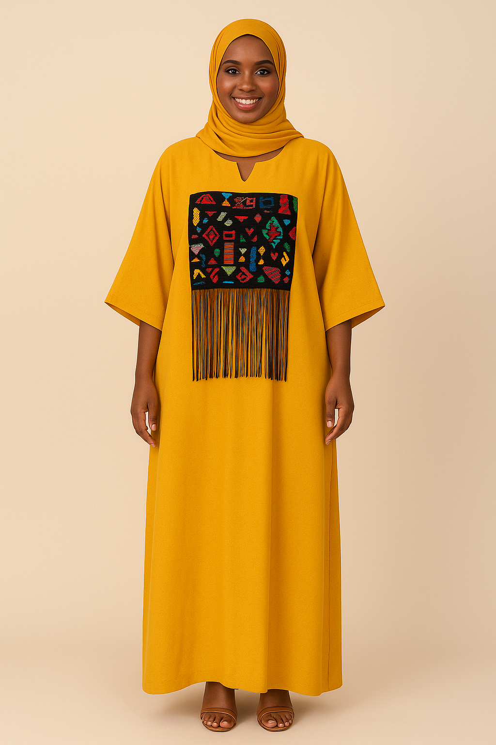 LONG KENTE BUBU GOWN